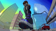breasts drawing giantess city mega destruction clothed blood boots foot_crush cruel pants vehicles dark_skin point_of_view sector316 mindy_wonder