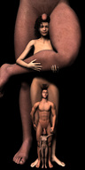 giantess nude giant penis multiple_sizes shrunken_men carg shrunken_woman giantesses digital_render