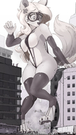 drawing nipples gentle giantess crush hips furry tail anthro city dog monochrome large_breasts long_hair butt destruction toes buildings soles stockings superhero cameraman paws underboob canine bus looking_down open_mouth women mask standing vehicles news straps thighs semi_truck sideboob accidental vehicle_crush filming reporter paw_pads accidental_crush sleeves shnider accidental_destruction cracked_wall bare_midriff hair_pin ncmares yohomeboync yohomeboyraps eyemask she-rex