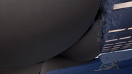 drawing giantess color butt destruction clothed raven teen_titans thighs indoors leotard hanging_on inside_building debris alternate_version dc_comics anon bare_legs grey_skin alternate_angle cubicle ravenravenraven buttcheek