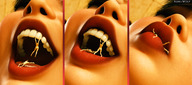 giantess vore comic tongue egyptian shrunken_woman lipstick ashkiiwolf samia