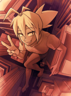 breasts drawing giantess city mega monochrome clothed barefoot high_angle short_hair looking_up outdoors aerial_view bare_legs thunderafterdark thunder-tan