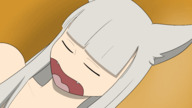 drawing giantess white_hair long_hair beach barefoot foot_crush animation unaware pinned outdoors antarmor