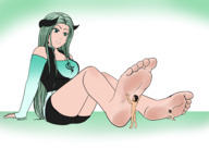 feet dog long_hair licking soles demon tiny sweat slave demoness worshippers green rarayagts freya