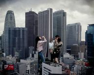 giantess collage city giant male buildings giantesses drinking outdoors kyoujingirls