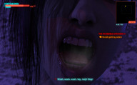 vore saliva open_mouth dialogue steam digital_render onlyyougts cyberpunk_2077