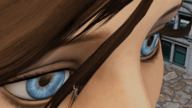 micro blue_eyes brunette animation walking unaware shrunken_man outdoors hanging_on bioshock_infinite digital_render climbing_hair elizabeth_comstock hair leathersfm