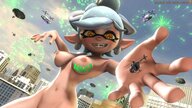 nipples giantess white_hair crush nude city mega helicopter topless yellow_eyes smiling short_hair hand palm hand_crush clouds sky nail_polish fireworks earrings looking_at_viewer imminent_crush pointed_ears digital_render splatoon bare_midriff sourcesizeshenanigans marie_(splatoon) bare_thighs
