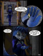 furry comic color hand krystal starfox palm looking_down indoors dialogue handled blcksheep looking_at_tiny fox_mccloud digial_render