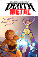 breasts drawing giantess tail mega color long_hair armor blue_eyes claws cleavage green_eyes blue_hair cheetah giganta red_hair supergirl blue_skin fighting open_mouth mask batgirl comic_cover cat_girl towering costume catsuit wonder_woman closed_eyes leotard jumpsuit bracelet tiara orange_hair hood electricity pointed_ears inspector97 dc_comics caiman2 fusion livewire wonder_cheetah superwire batganta dark_nights mistergbigred
