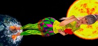 giantess crush feet earth space color destruction clothed planet barefoot dress foot_crush grey_hair digital_render velocity-vektor terra