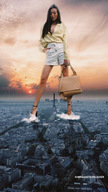 giantess crush collage feet giga city black_hair color destruction clothed skirt high_heels buildings foot_crush looking_down clouds shoe_crush outdoors sky paris necklace handbag france bare_legs looking_at_tinies mrgiantesslover _raffaellapapa_