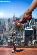 giantess crush collage feet giga city color destruction high_heels buildings foot_crush explosion shoe_crush outdoors sky ankle_bracelet new_york_city empire_state_building bare_legs mrgiantesslover i.am.teke louboutin