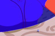 breasts drawing color unaware table shrunken_person desk shirt overunderline reihinoai jackie_fiasco going_under