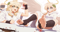 drawing giantess crush feet blushing wings angel blonde color large_breasts long_hair blue_eyes clothed handheld toes high_heels soles green_eyes demon smiling lying_down sitting foot_crush hand fighting looking_down open_mouth giantesses dangle between_toes clouds thighs robe under_foot on_foot halo hanging_on running_away foot_wraps on_toe no_background cracked_ground biting_lip footheld heaven hand_wraps looking_at_tinies ncmares yohomeboync yohomeboyraps laurels