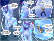 drawing nude furry tail anthro comic color butt blue_eyes topless mask dialogue rear_view bare_back lamb bare_legs raised_butt bare_midriff nauartn bare_thighs bare_hooves