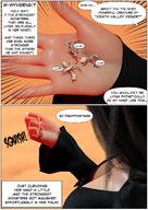 growth comic black_hair color clothed fantasy cleavage desert shrunken hand palm humiliation teasing sand hand_crush outdoors dragons handled digital_render cleavage_window thuwa-gts rise_of_giantess
