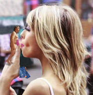 collage blonde color long_hair clothed unknown_artist hand blowjob outdoors source_needed handled looking_at_tiny nude_tiny