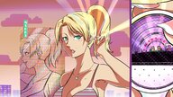 drawing giantess city blonde color ponytail close_up mirror concert picojin nikkiscutefeet earbud