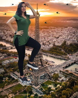 collage destruction helicopter paris eiffel_tower ariane zebos2003 costa