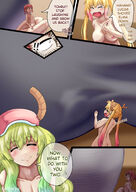 drawing nude dragon comic color handheld minigirl dialogue kobayashi lucoa tohru kemtaryu