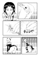 drawing giantess insertion comic monochrome butt teen_titans starfire anal_insertion giantesses dc_comics blackfire spreading_buttcheeks jinx