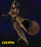 giantess furry tail anthro dog domination fishnets shrunken_man under_foot whip police_cap german_shepherd