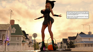 giantess blonde halloween outdoors costume emily redfiredog digital_render jackofbullets