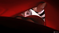 bikini large_breasts finger green_eyes low_angle underboob looking_down point_of_view looking_at_viewer panty_entrapment digital_render clothing_entrapment pulling_panties_open carolinedrivolt