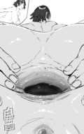giantess vore butt anal asshole tinies persona_5 onioniogre makoto_niijima
