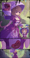 karbo vore clothed park walking dressed cat_girl umbrella internal_view gulped miniguy giantee