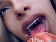 nude blonde cum penis shrunken_man imminent_vore on_penis johnnyscribe nikkiscutefeet size_switch