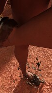 giantess destruction clothed high_heels multiple_sizes running game maid_uniform multiple_giantesess digital_render dinosaurs velocity-vektor