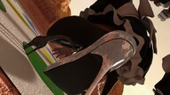 giantess clothed high_heels multiple_sizes game maid_uniform twister multiple_giantesess digital_render dinosaurs velocity-vektor