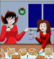 breasts drawing giantess color large_breasts blue_eyes handheld brunette christmas short_hair boots shrunken_people shrunken_man avengers night sweater prison costume milf stars green_skin janet_van_dyne abomination marvel_comics hope_van_dyne nightcore100 the_wasp whirlwind avengers_earths_mightiest_heroes gingerbread_house living_laser piledriver bullseye baron_zemo