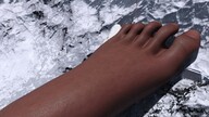 giantess feet barefoot train mountains dark_skin anklets digital_render velocity-vektor