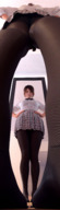 upskirt stockings low_angle shrunken_man between_feet mirror nastuse extreme_angle