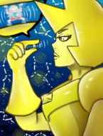 drawing giantess earth space color shrinking imminent_crush steven_universe yellow_diamond majoumegami
