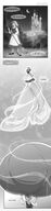 drawing giantess comic monochrome high_heels castle moon dress magic night outdoors disney cinderella earrings dialogue uneven_growth broom tsuyoshi-kun juneartcraft19