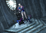 blonde long_hair clothed fantasy handheld domination mini_giantess throne digital_render throneroom leagueoflegends