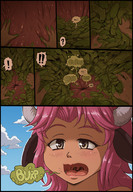 giantess karbo vore comic pink_hair cowgirl burp internal_view miniguy