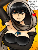 breasts gentle clothed cleavage shrunken_man between_breasts majoumegami