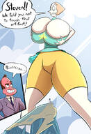 giantess giga large_breasts camel_toe legs thighs background pearl steven cliffside dewey