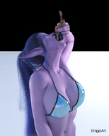 panties vore clothed handheld skirt elf mini_giantess shrunken_man night_elf skimpy_clothing digital_render