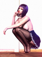 giantess size_difference blood stockings asian foot_worship uniform worship japanese shrunken_people shrunken_man cruel digital_render foot_fetish das-das