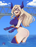 drawing giantess color bridge ocean my_hero_academia mt._lady susukidraws