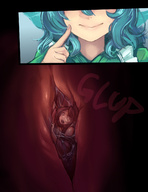 giantess vore touhou mermaid utopia wakasagihime gulped kagerou_imaizumi throat_pov
