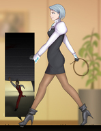 drawing giantess crush color boots unaware shrunken_people ace_attorney franziska_von_karma apollo_justice
