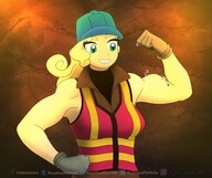 giantess pokemon micro macro muscles cave construction worker pokemon_sword_and_shield muscle_woman