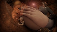 giantess shrinking final_fantasy low_angle multiple_sizes pinned magic looking_at_tiny shrunking_woman bare_thighs extreme_angle aeiou tinier_than_tiny warmdonkpocket sequence_210422